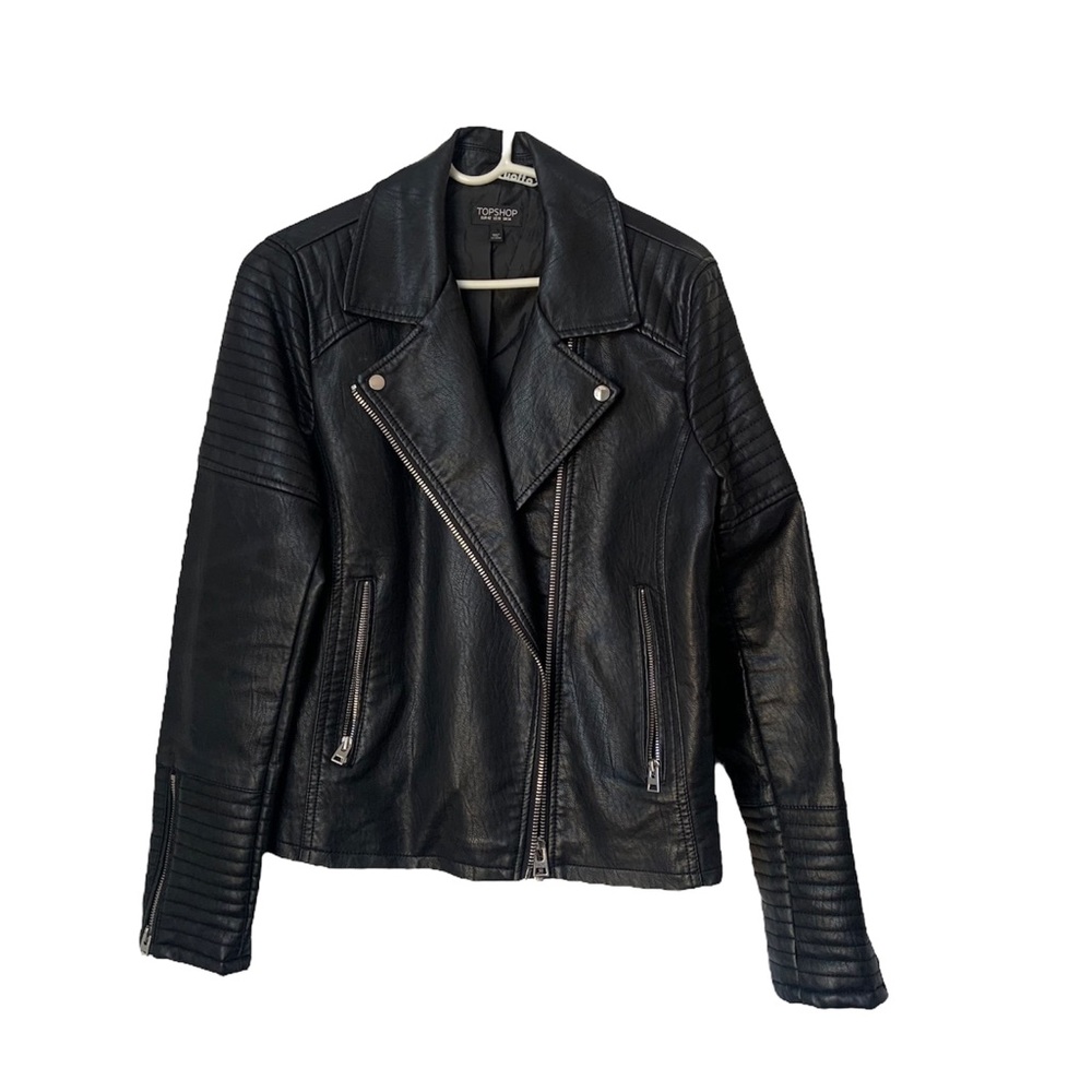 Topshop women’s leather Jacket sz10